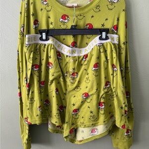 American Eagle Outfitters Grinch Pajama Set